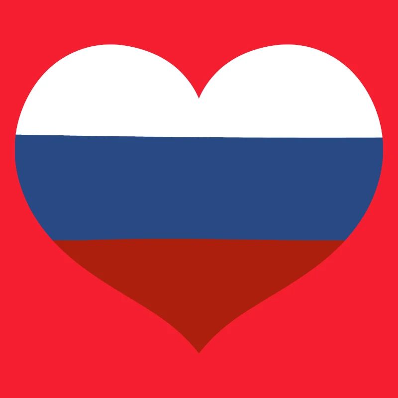 Drapeau du cœur de la Russie