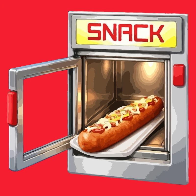Retro Snack Machine Hot Dog
