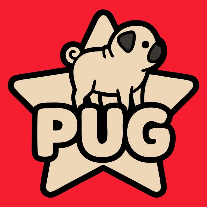 Mops Stern Banner Platzhalter