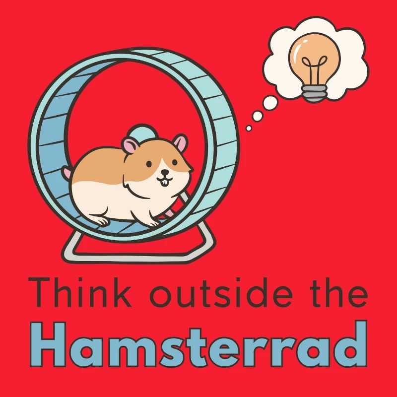 Denk außerhalb des Hamsterrads, denk draußen