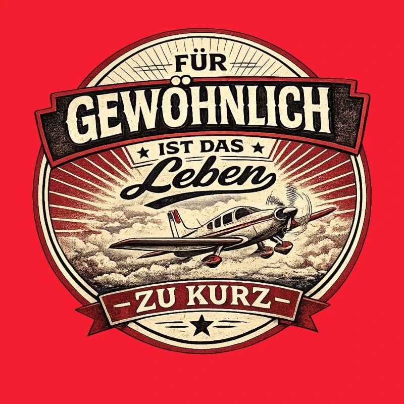 Pilot Vintage Spruch Flugzeug Design