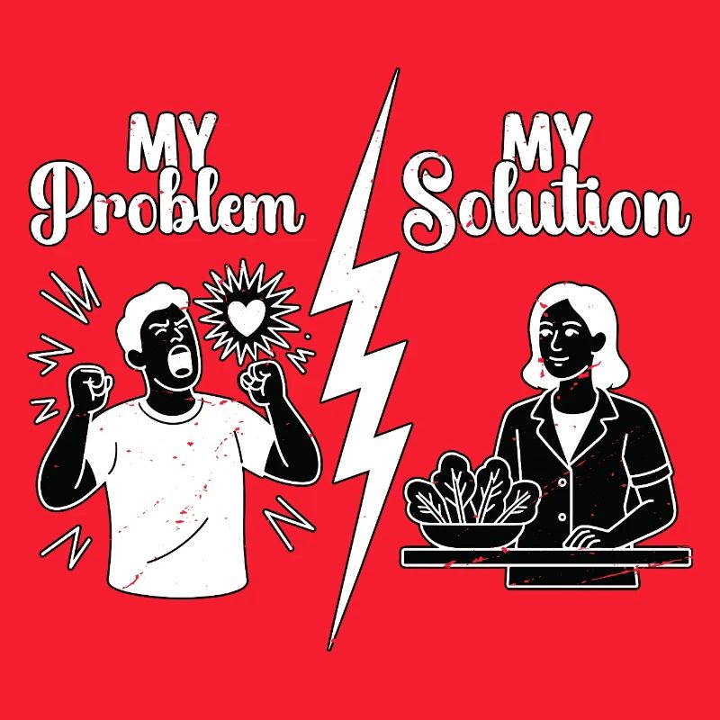 Nutritionist My Problem My Solution Pictogram Mom