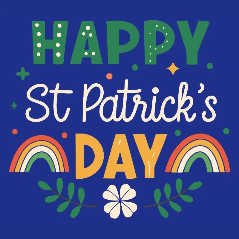 Frohen St. Patrick's Day Regenbogen