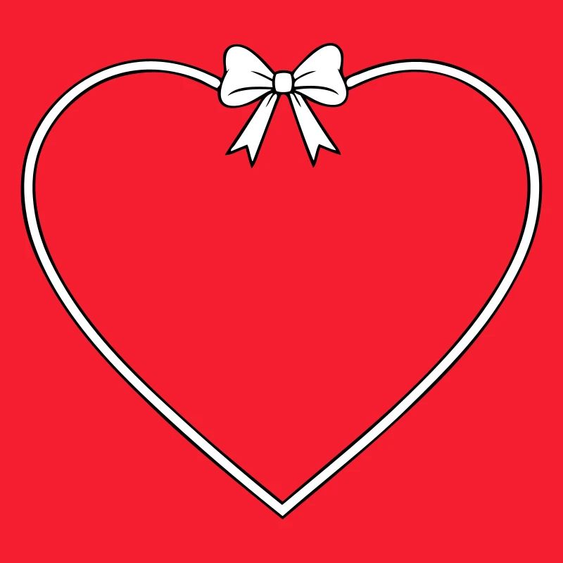 Heart with bow