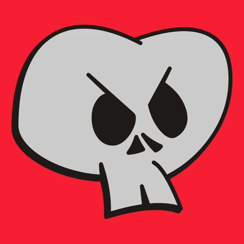 Funny Skull Two Color Design
