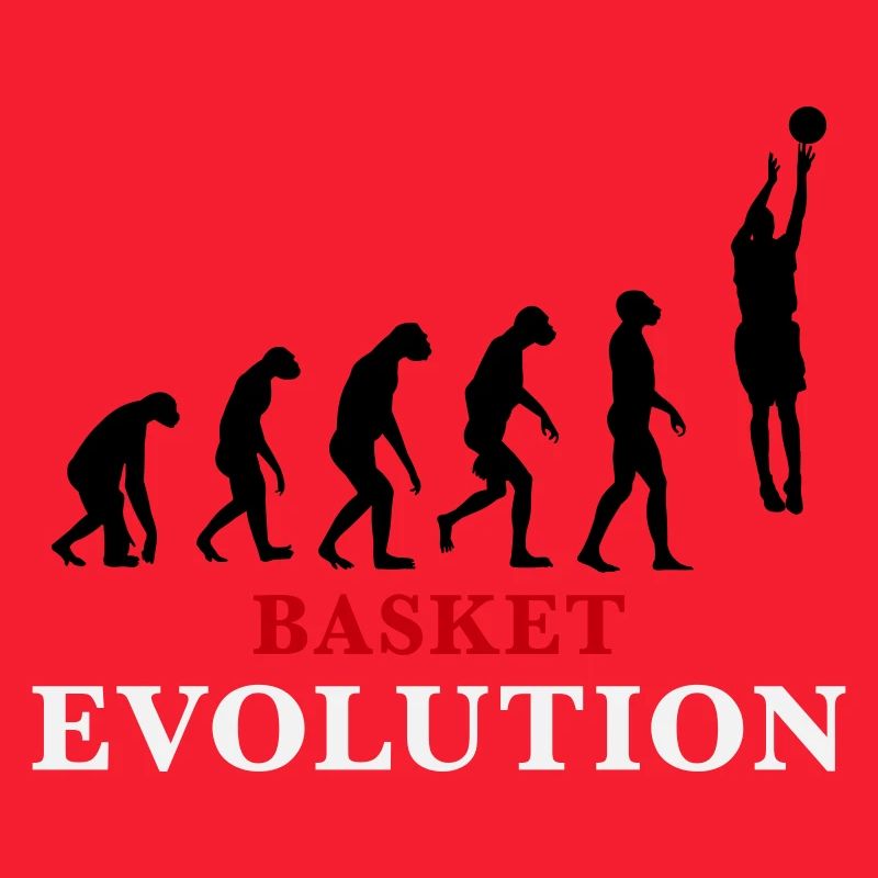 Basket Evolution Sport und Humor 3c