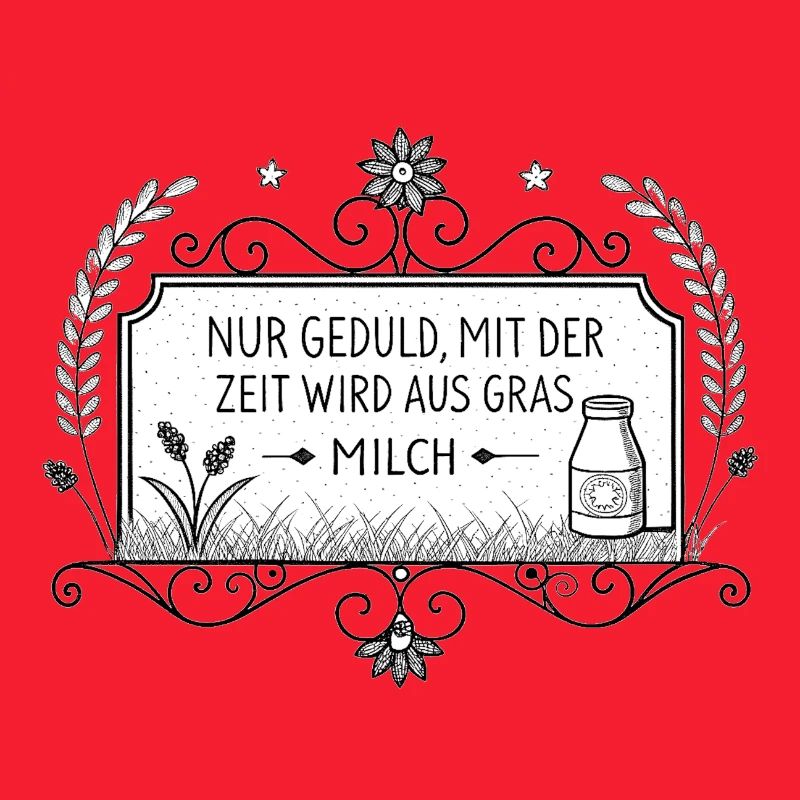 Nur Geduld - mit der Zeit wird aus Gras Milch