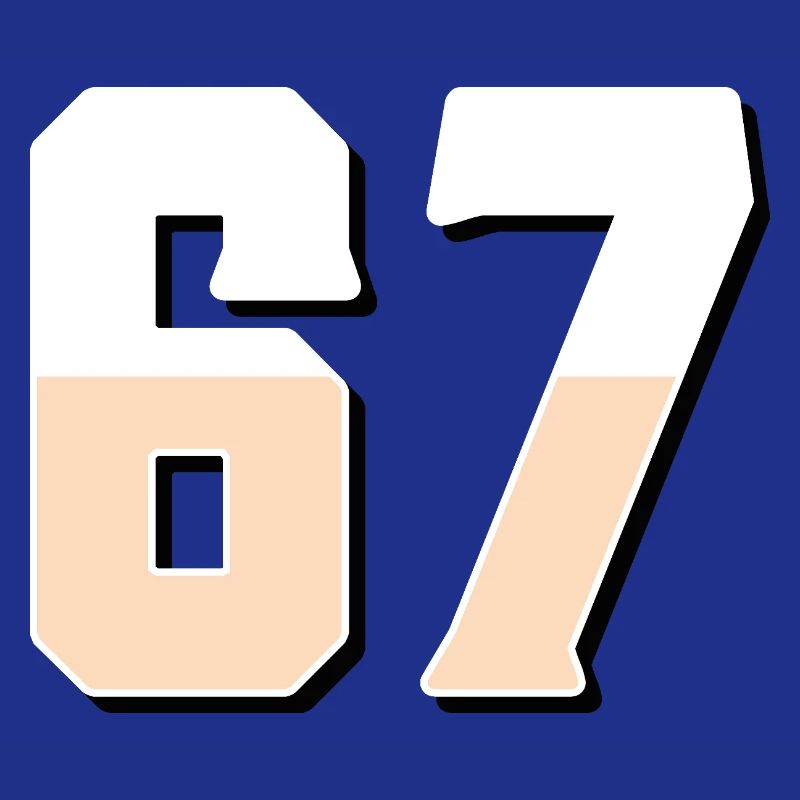 6 7 – Trendy minimalist text design,