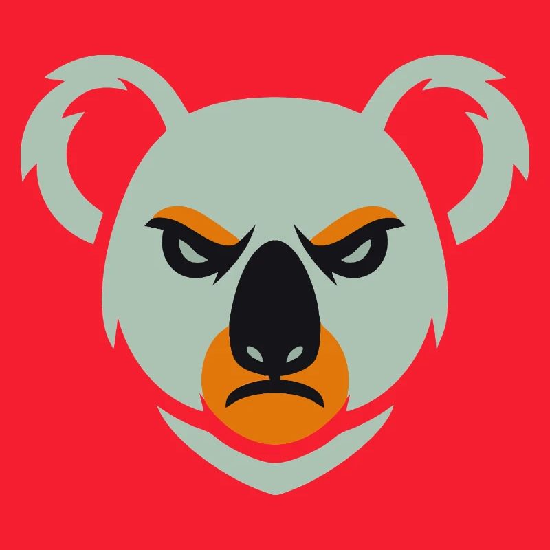 Wütender Koala Blick