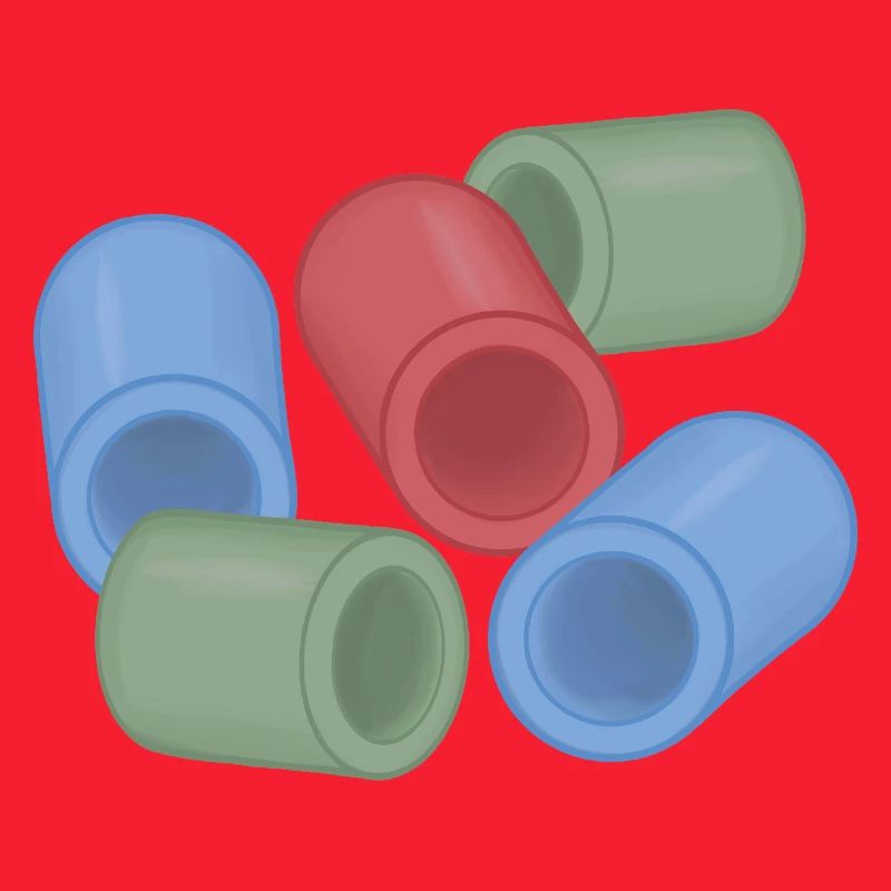 Capsules de couleur abstraites perles de repassage