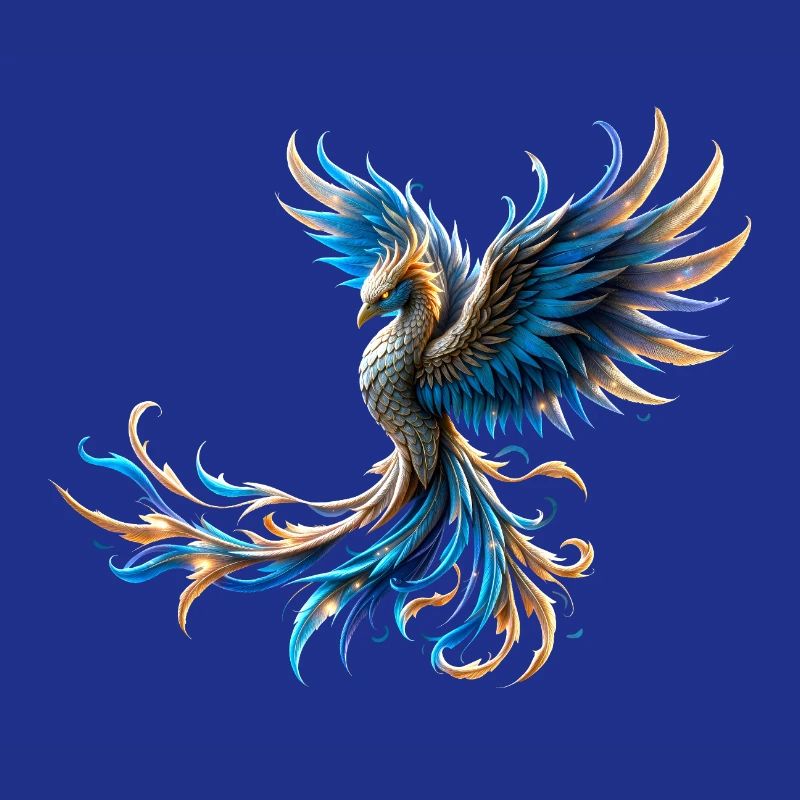 Feuerblauer Phönix