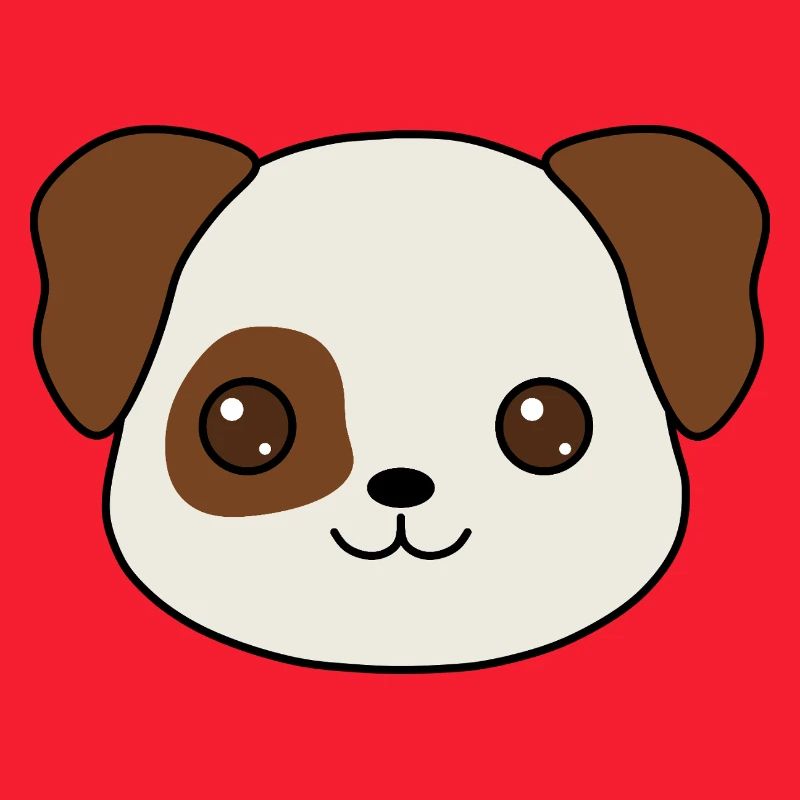 conception de dessin animé de chiot charmant