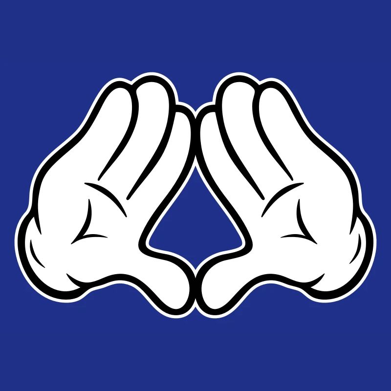 Hands Diamond Pyramid Triangle Rhombus Comic Style