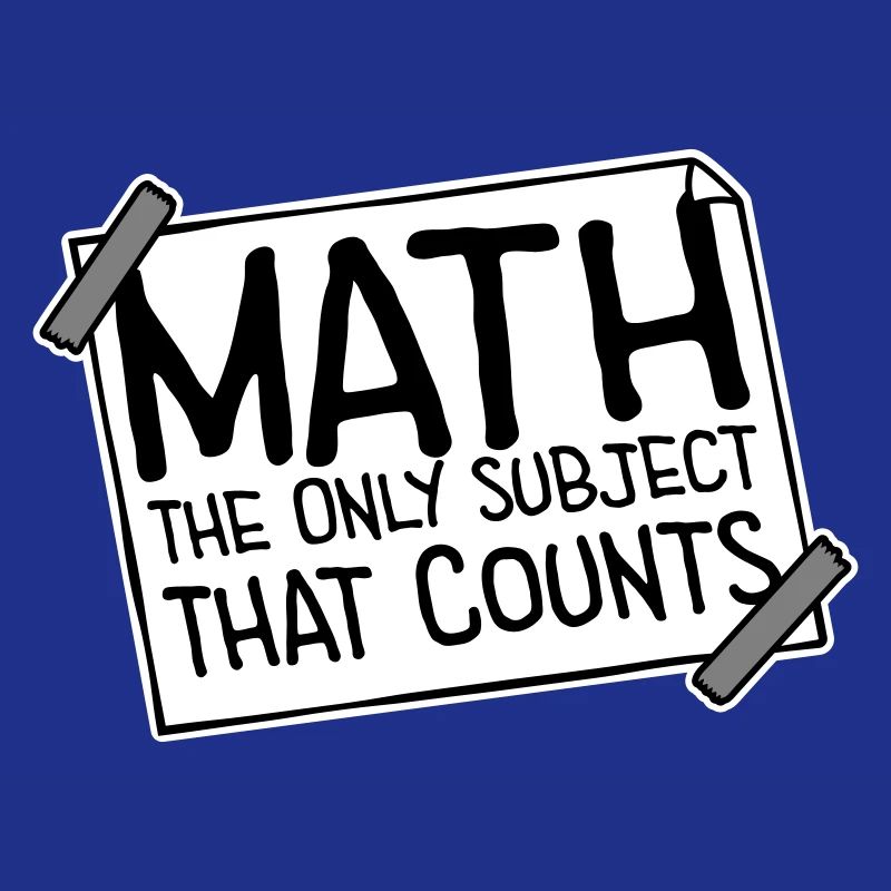 Math The Only Subject That Counts Nerd Mathe Logo