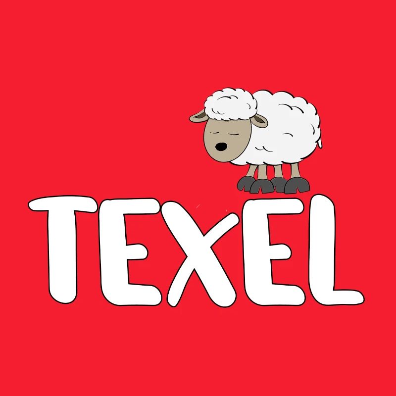 Sheep Texel (colourful version)