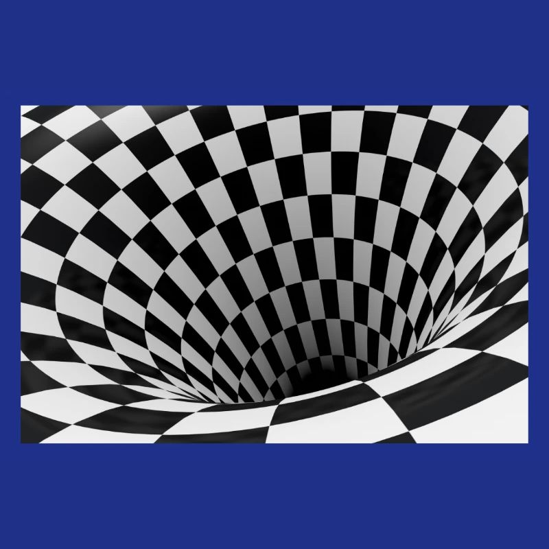 Black and white checkerboard vortex