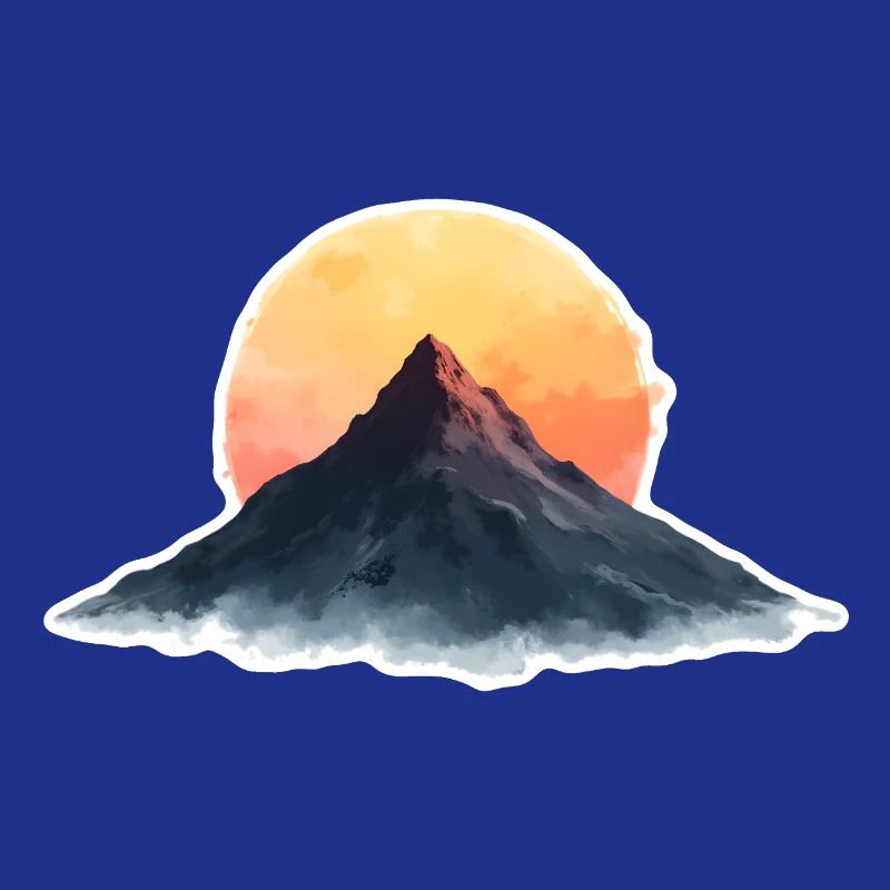 Mountain at sunset