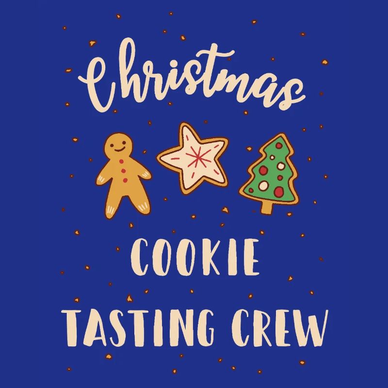 Équipe de dégustation de biscuits de Noël