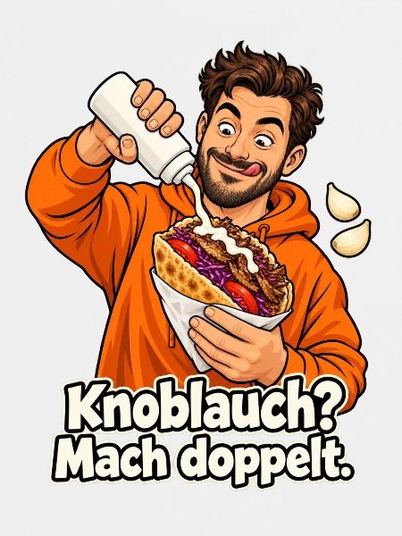 Döner mit Knoblauch