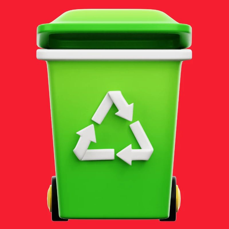 Recycling, bin, selective sorting