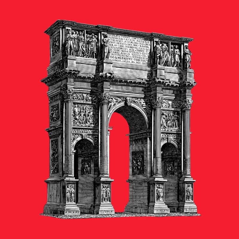 Arc de triomphe romain – Gravure antique