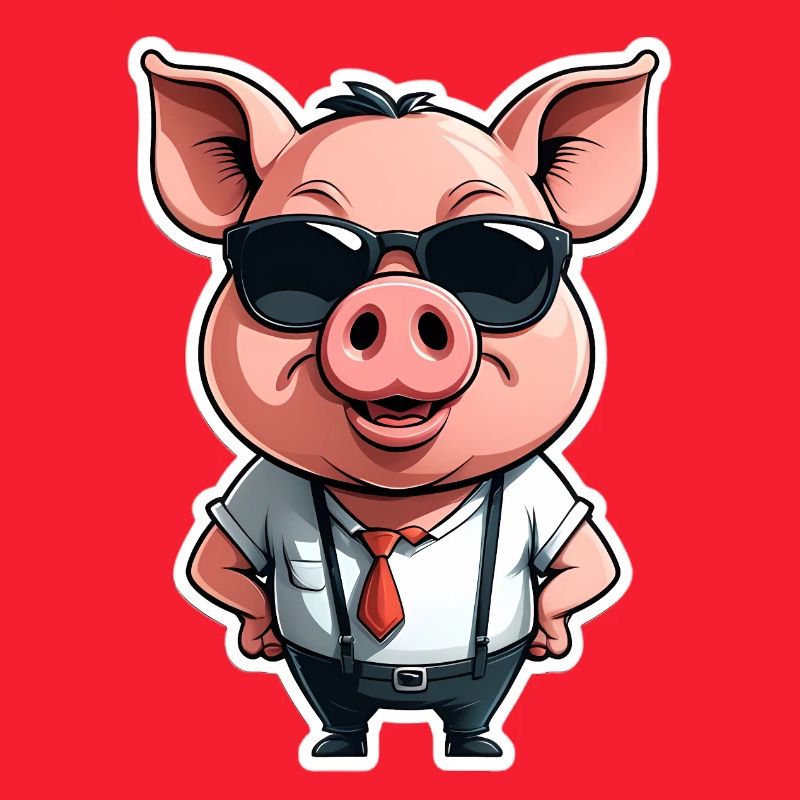 CEO-Sau mit Sonnenbrille