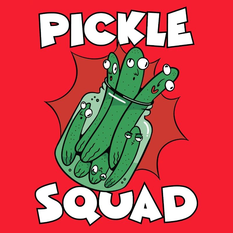 Équipe de concombres Pickle Squad Troupe de concombres Pickle Jar