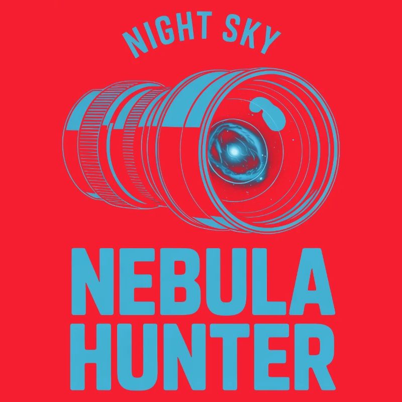 Nebula Hunter Night Sky Teleskop-Tee