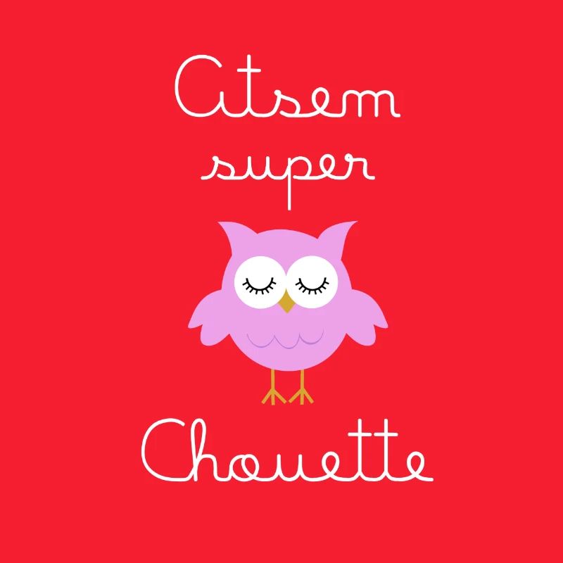 Atsem super owl (written in white)
