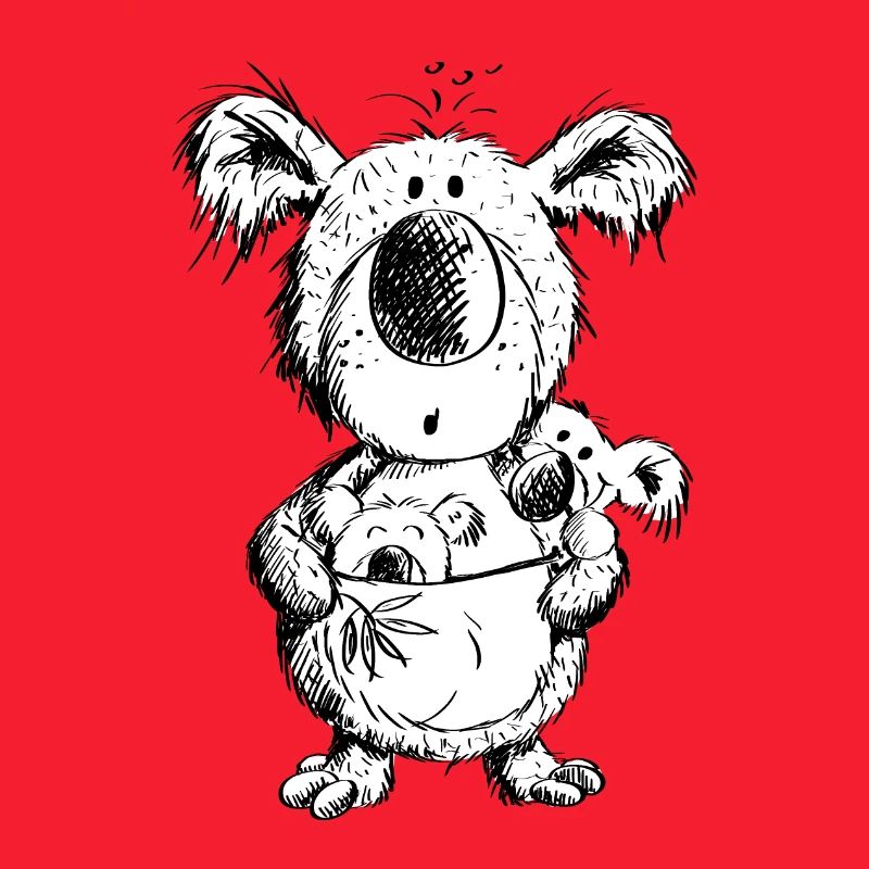 Koala Maman avec des bébés