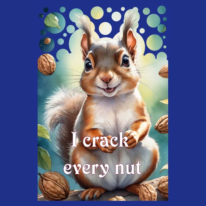Clever squirrel I crack every nut