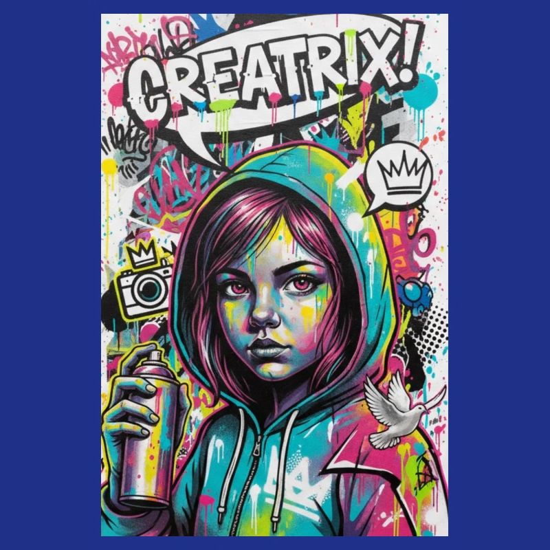 Explosion de couleur Graffiti Héroïne