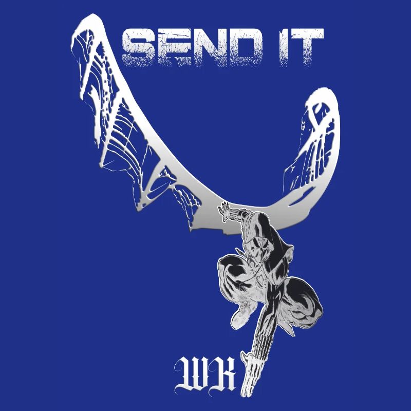 Send It Skeleton Dragon Grunge