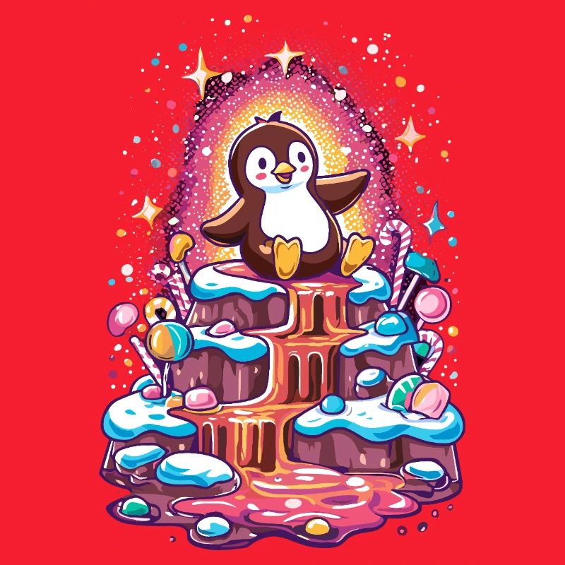 Penguin on sugar island