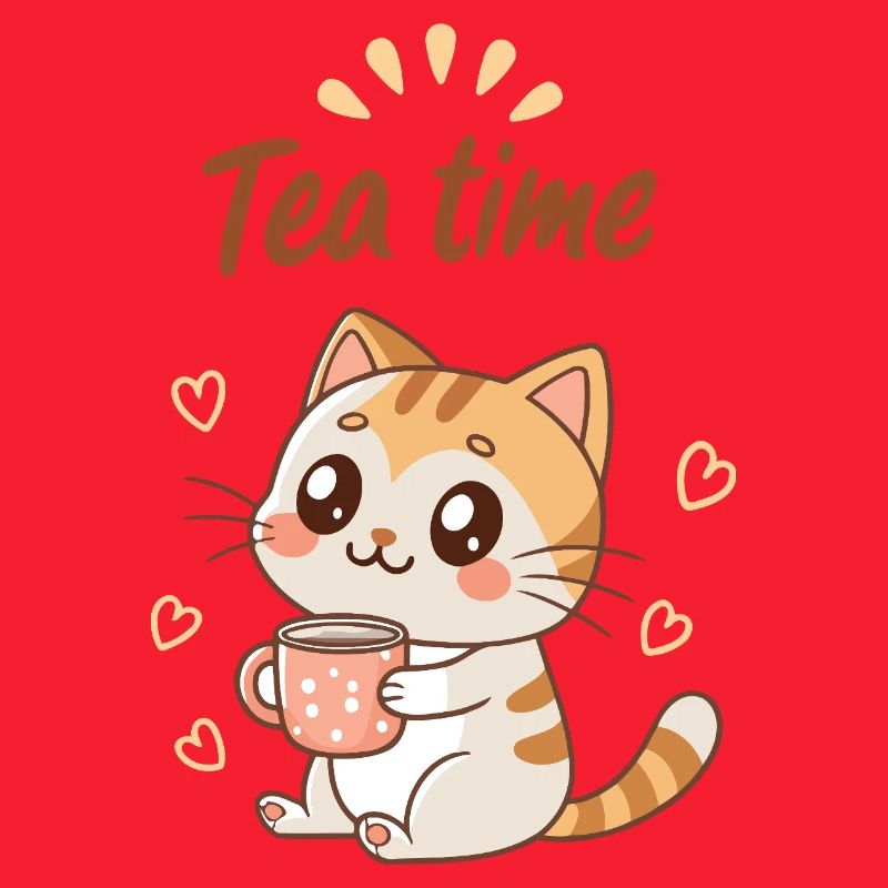 Mignon Chat Tea Time Douceur Cozy