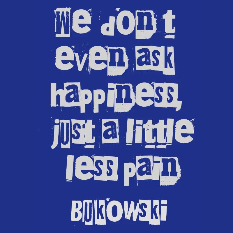 Charles Bukowski : Typographie fragmentée