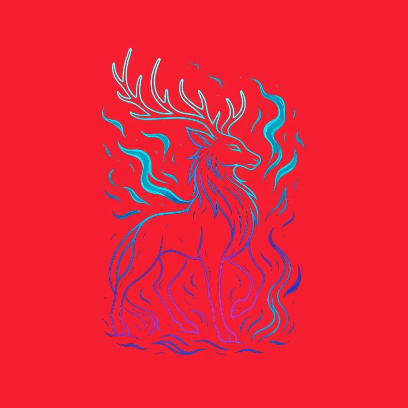 Neon Dragon's Line in Gradient