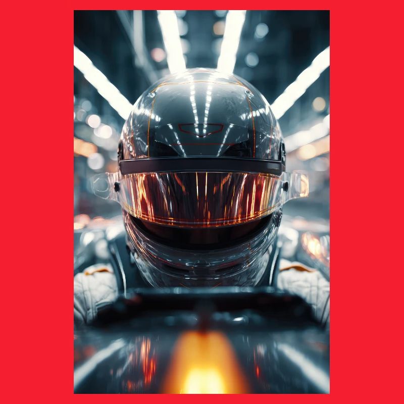 Casque de course néon