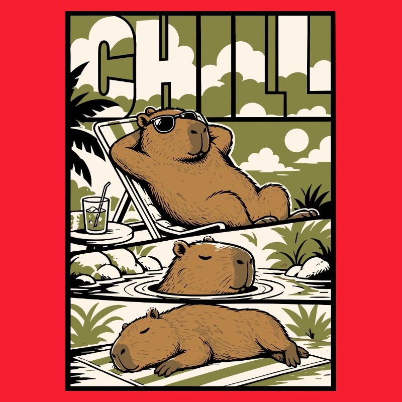 Chill Capybara Relax Design