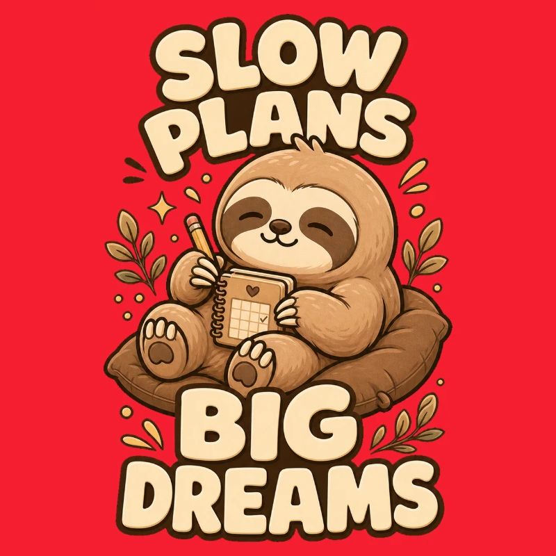 Slow Plans Big Dreams Sloth