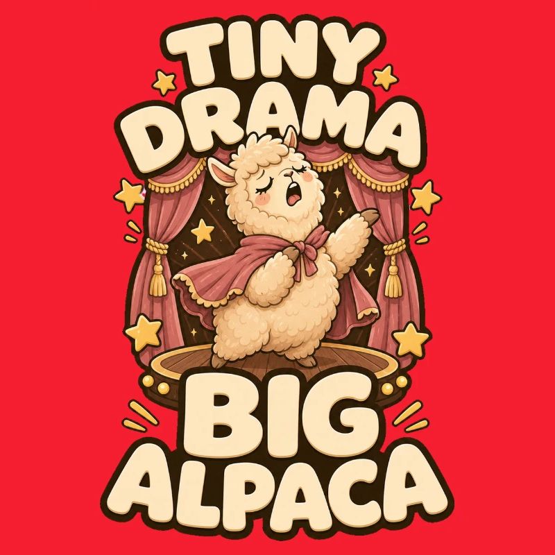 Tiny Drama Big Alpaca Alpaka