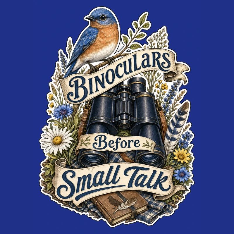 Binoculars Before Small Talk Clouds