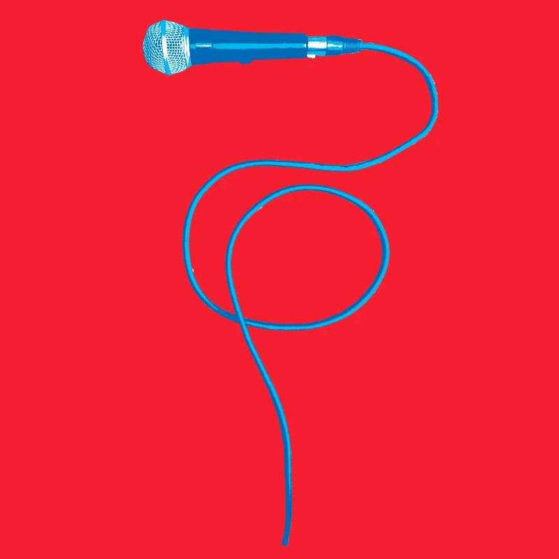 Mikrofon blau