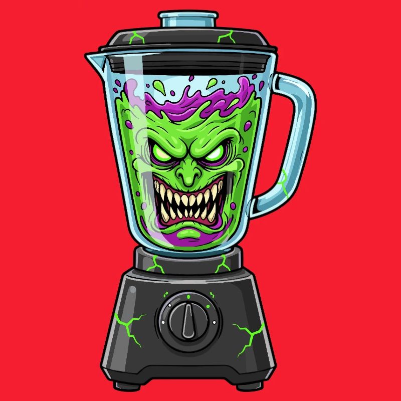 Creepy vegetable blender