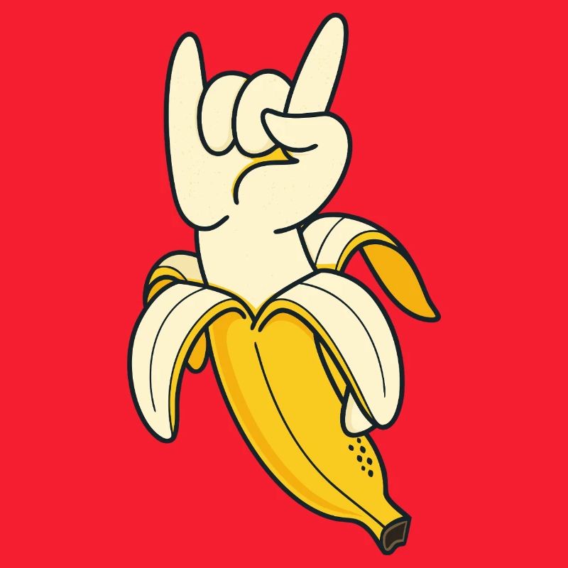 Banana Hand Gesture Illustration