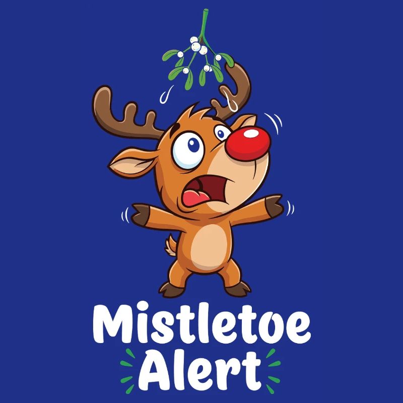 Reindeer with mistletoe