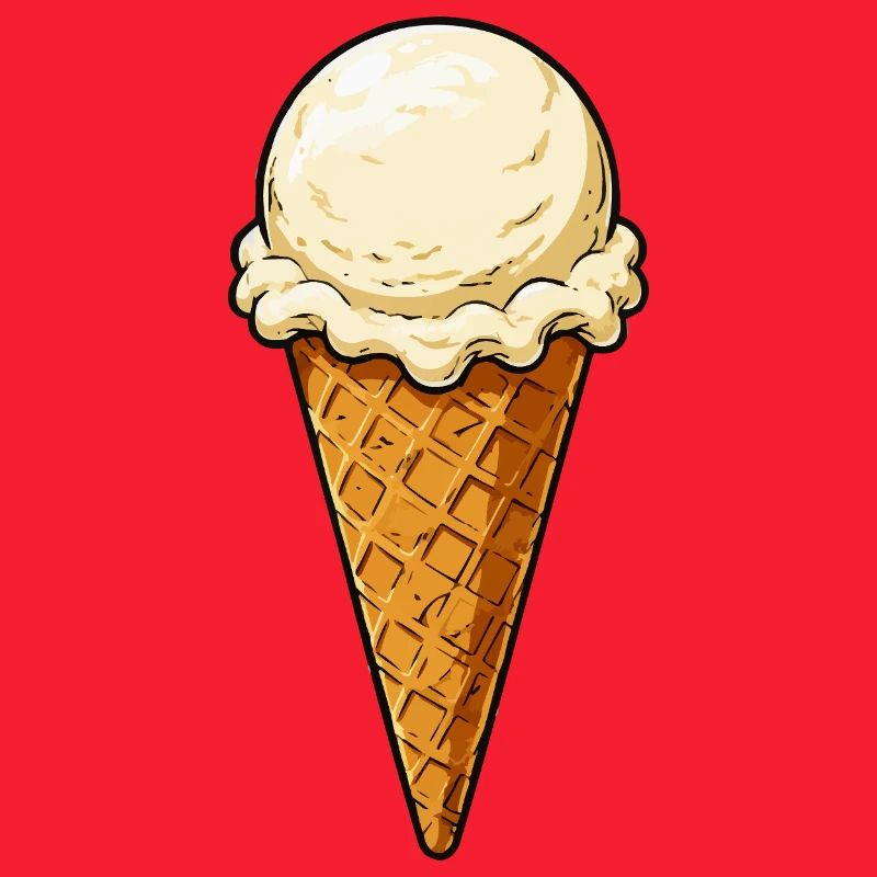 Vanille Eis Kugel