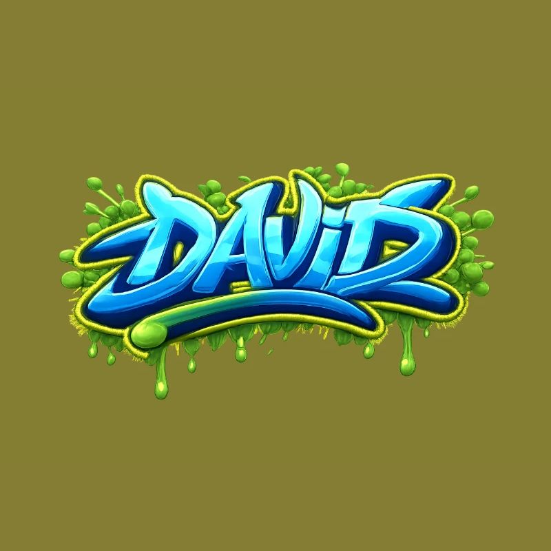 Graffiti name DAVID printable on everything 