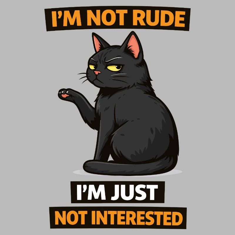Nicht interessierte Katzen-Einstellung