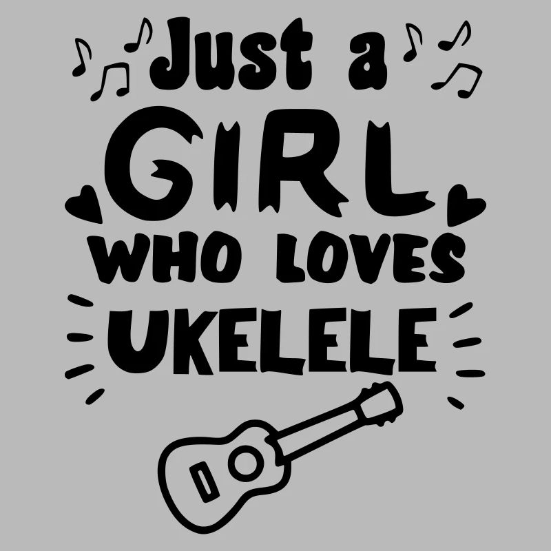 Nur ein Mädchen, das wirklich gerne Ukulele spielt *